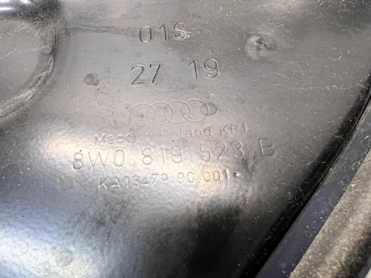 ŚCIANA GRODZIOWA OSŁONA AUDI A4 B9 8W0819523B