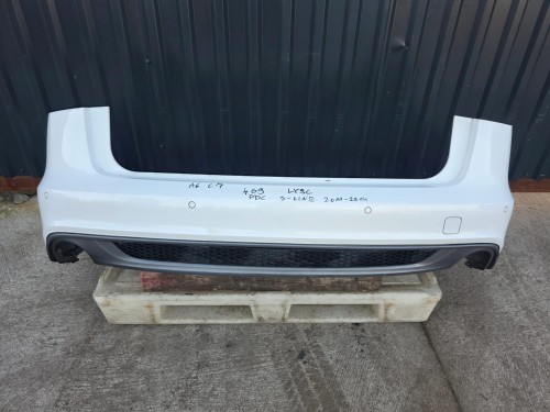 ZDERZAK TYŁ AUDI A6 C7 S LINE 4X PDC LY9C AVANT KOMBI KOMPLETNY !!!