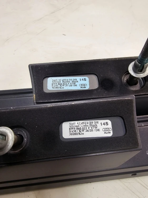 RELING RELINGI DACHOWE CZARNY MAT AUDI A4 B9 8W9860022F 021F KOMPLET