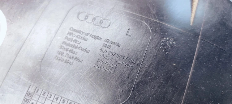 BOCZEK DRZWI L T AUDI Q7 4L 4L0867305 ALCATARA 42*