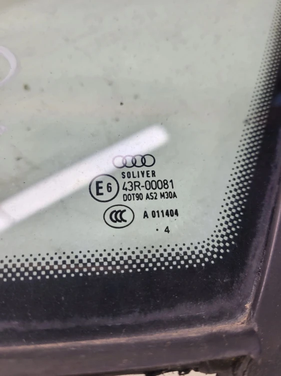 SZYBA KAROSERYJNA PRAWY TYŁ AUDI A6 C6 SEDAN 4F5 2004R ORYGINAŁ !!!