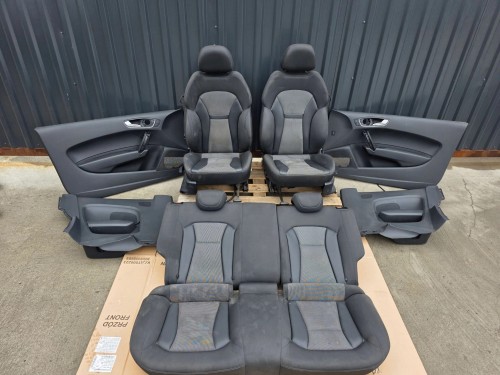 FOTEL FOTELE KOMPLET AUDI A1 8X 8X3 3-DRZWI SKÓRA+MATERIAŁ ORYGINAŁ !!!