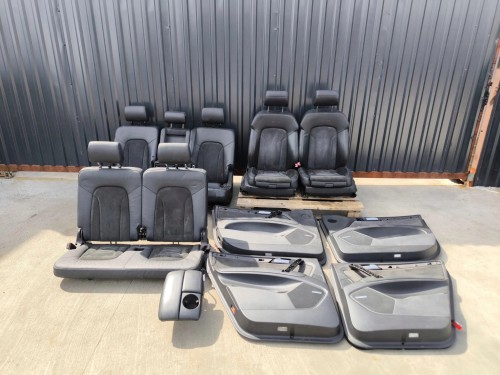 FOTEL FOTELE AUDI Q7 4L 7 OSÓB SKÓRA ALCANTARA S LINE BOSE KOMPLET
