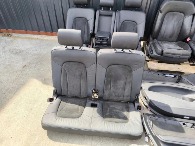 FOTEL FOTELE AUDI Q7 4L 7 OSÓB SKÓRA ALCANTARA S LINE BOSE KOMPLET