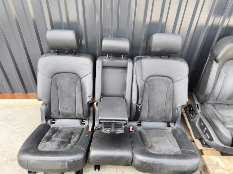 FOTEL FOTELE AUDI Q7 4L 7 OSÓB SKÓRA ALCANTARA S LINE BOSE KOMPLET