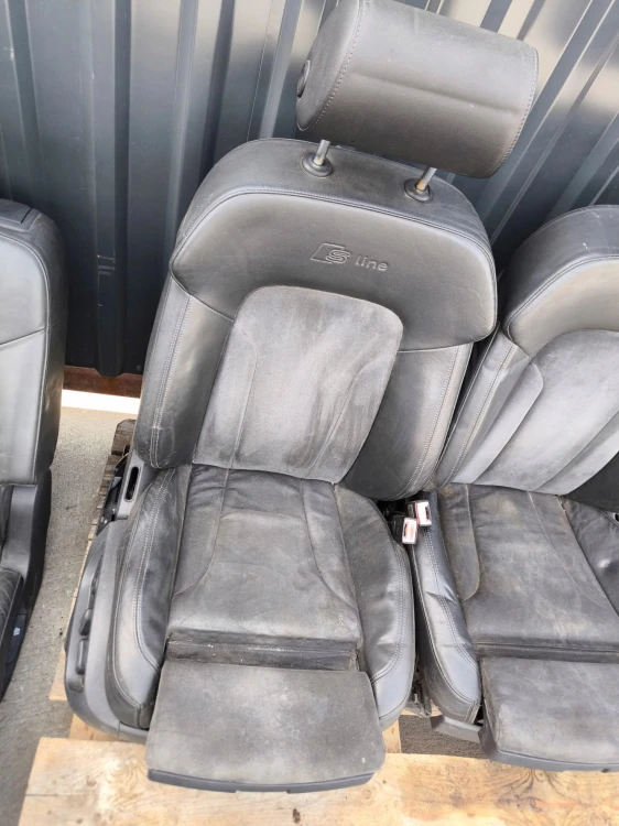 FOTEL FOTELE AUDI Q7 4L 7 OSÓB SKÓRA ALCANTARA S LINE BOSE KOMPLET