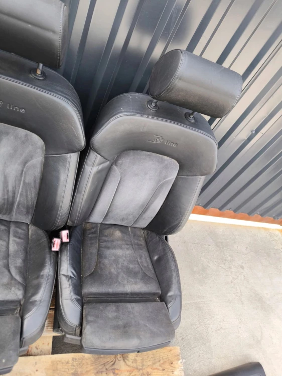 FOTEL FOTELE AUDI Q7 4L 7 OSÓB SKÓRA ALCANTARA S LINE BOSE KOMPLET