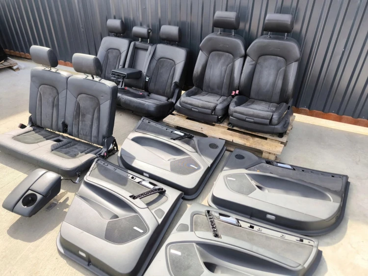 FOTEL FOTELE AUDI Q7 4L 7 OSÓB SKÓRA ALCANTARA S LINE BOSE KOMPLET