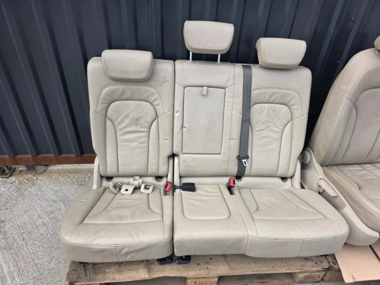 FOTEL FOTELE AUDI Q5 8R SKÓRA 2008-2016 SZARE KOMPLET !!! *2