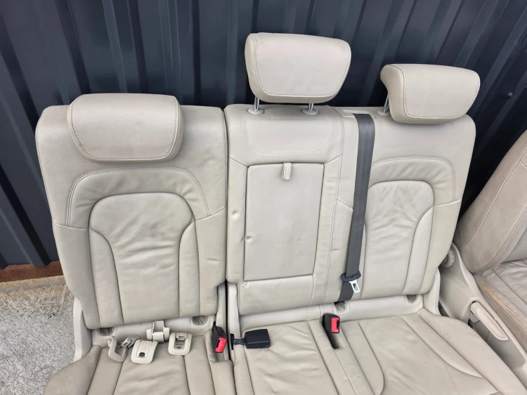 FOTEL FOTELE AUDI Q5 8R SKÓRA 2008-2016 SZARE KOMPLET !!! *2