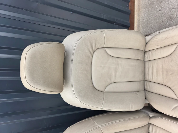 FOTEL FOTELE AUDI Q5 8R SKÓRA 2008-2016 SZARE KOMPLET !!! *2