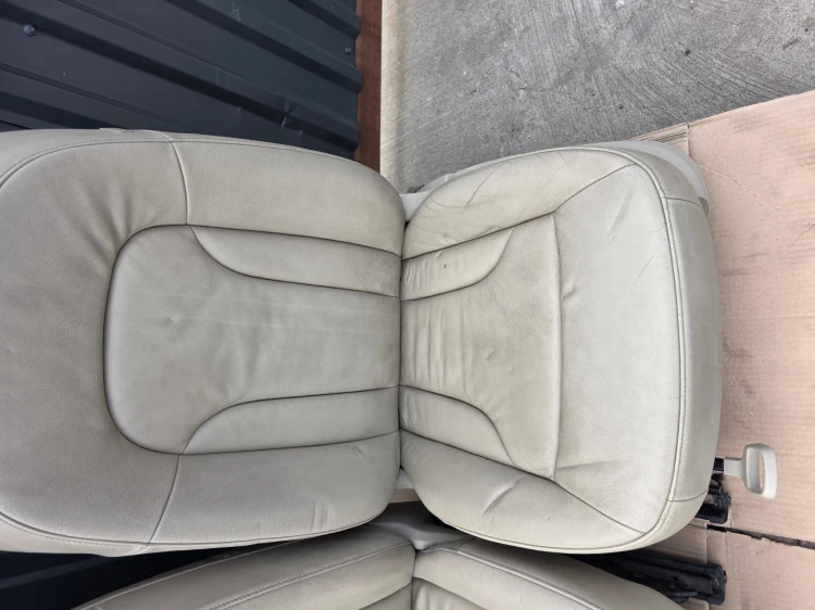 FOTEL FOTELE AUDI Q5 8R SKÓRA 2008-2016 SZARE KOMPLET !!! *2