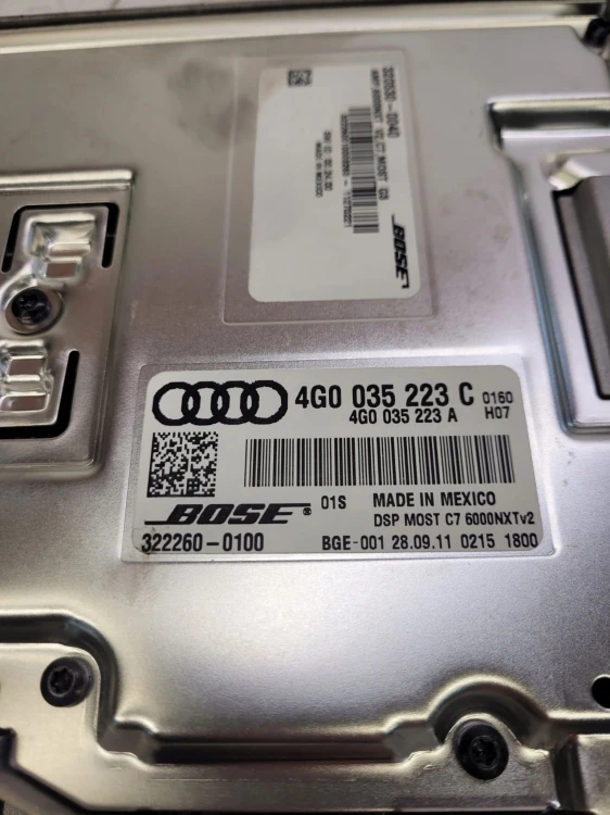 WZMACNIACZ BOSE AUDI A6 C7 A7 A8 D4 4G0035223C