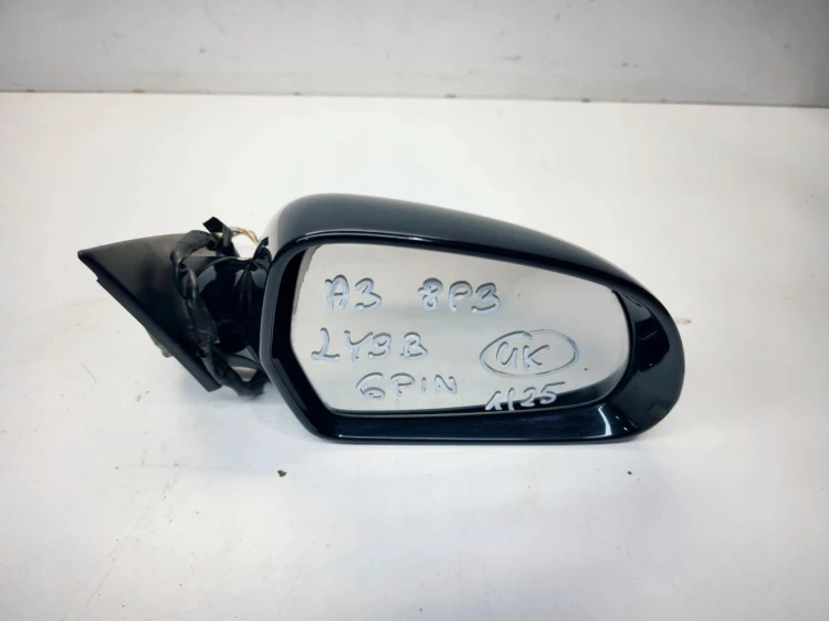LUSTERKO ZENĘTRZNE PRAWY PRZÓD AUDI A3 8P LIFT 8P3 LY9B 6PIN UK 1/25