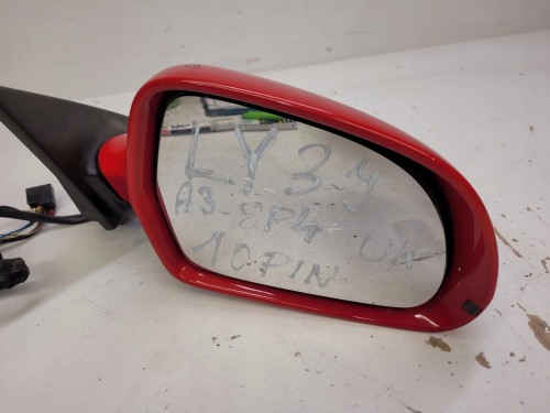 LUSTERKO PRAWE AUDI A3 8P LIFT LY3J 10-PIN UK 5D