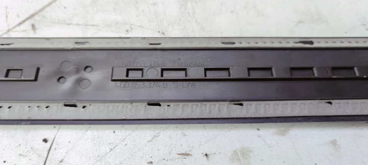 LISTWA PROGOWA PRAWY PRZÓD A6 C7 4G0853374B S LINE