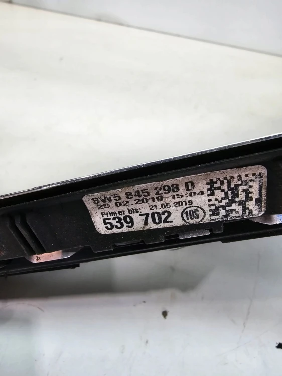 SZYBA KAROSERYJNA PRAWY TYŁ AUDI A4 B9 SEDAN 8W5845298D 2018R