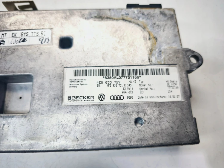 STEROWNIK MODUŁ MMI WYŚWIETLACZA A6 C6 Q7 4L A8 D3 4E0035729 4F0910731R