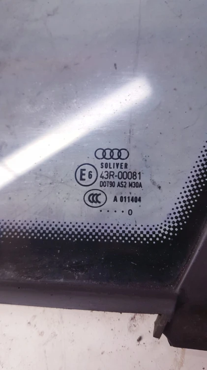 SZYBA KAROSERYJNA PRAWY TYŁ AUDI A6 C6 SEDAN 4F5 2010R ORYGINAŁ !!!