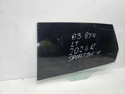 SZYBA BOCZNA DRZWI LEWY TYŁ AUDI A3 8Y SPORTBACK 2024 8Y0845205A
