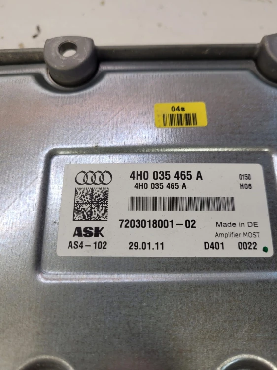WZMACNIACZ BANG&OLUFSEN AUDI A8 D4 4H0035465A