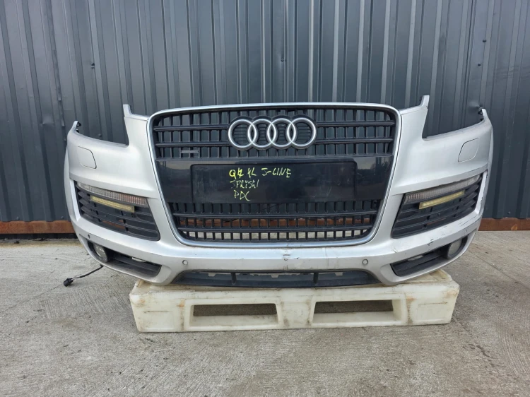 ZDERZAK PRZÓD AUDI Q7 4L S LINE SPRYSKI PDC KOMPLETNY ORYGINAŁ !!!