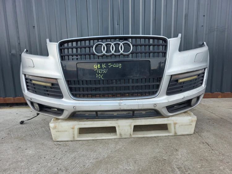 ZDERZAK PRZÓD AUDI Q7 4L S LINE SPRYSKI PDC KOMPLETNY ORYGINAŁ !!!