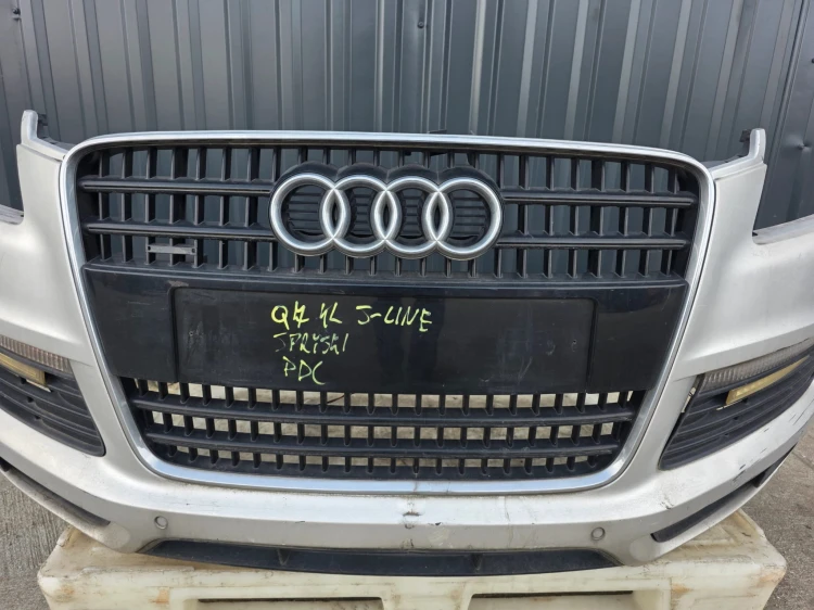 ZDERZAK PRZÓD AUDI Q7 4L S LINE SPRYSKI PDC KOMPLETNY ORYGINAŁ !!!