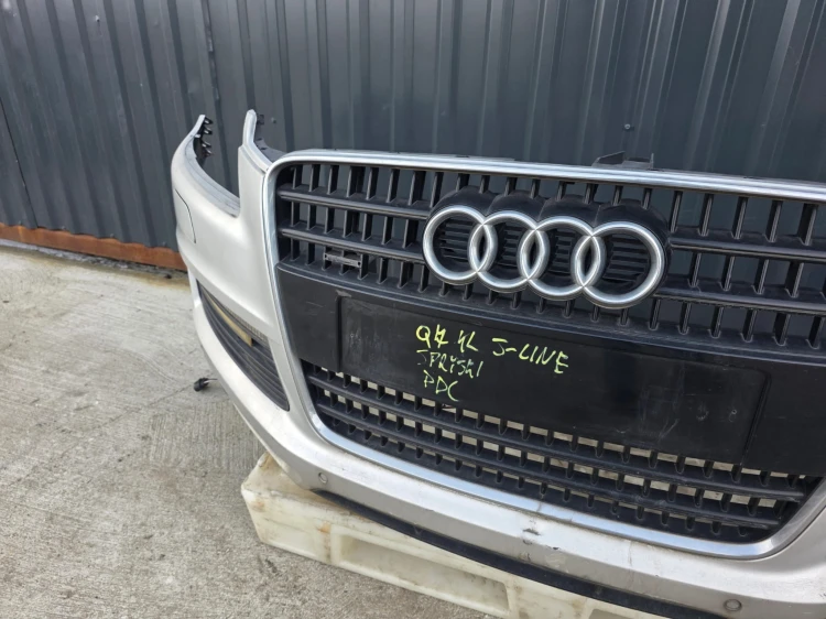ZDERZAK PRZÓD AUDI Q7 4L S LINE SPRYSKI PDC KOMPLETNY ORYGINAŁ !!!