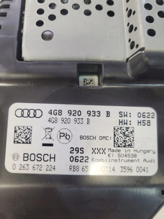 LICZNIK ZEGARY AUDI A6 C7 A7 3.0 TDI 4G8920933B