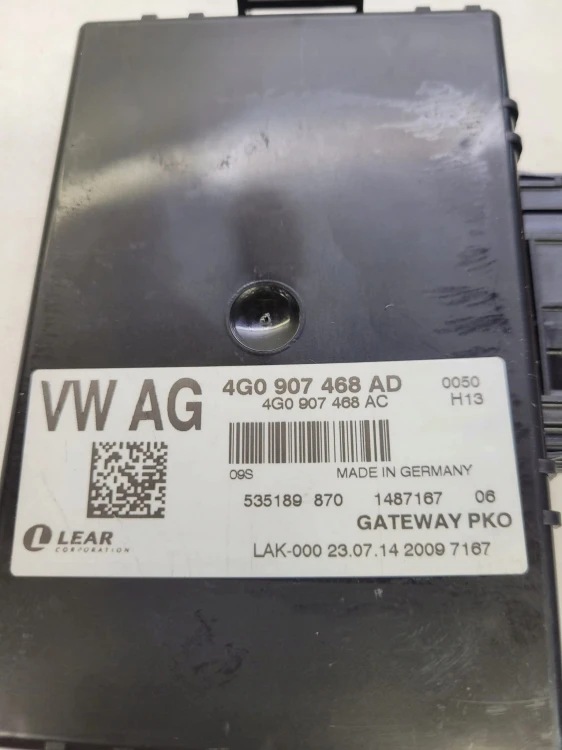MODUŁ STEROWNIK GATEWAY AUDI A6 C7 A7 4G0907468AD