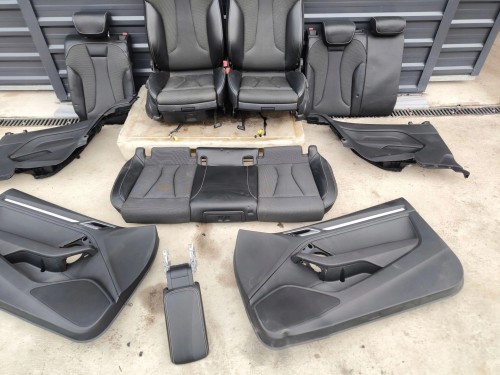 FOTEL FOTELE KOMPLET AUDI A3 8V 3-DRZWI SKÓRA+MATERIAŁ S LINE *2 !!!