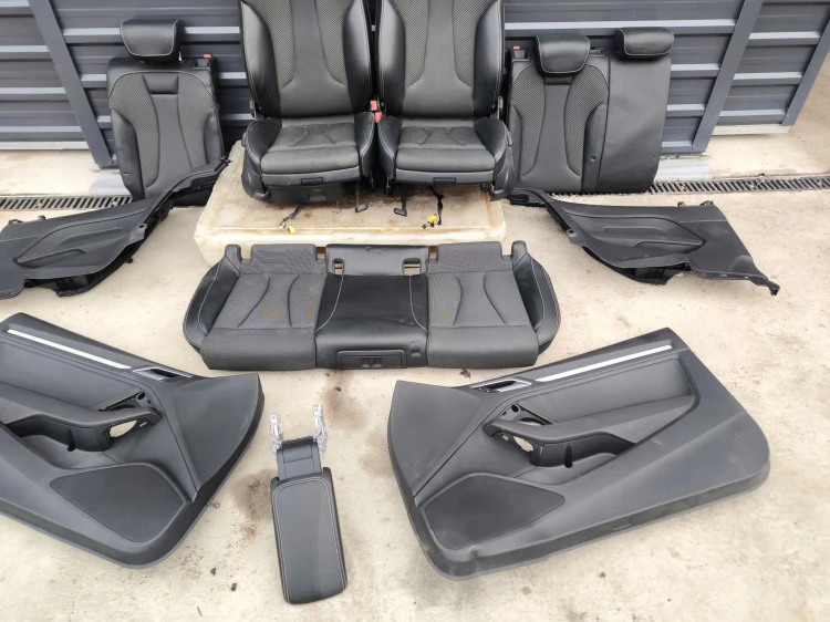 FOTEL FOTELE KOMPLET AUDI A3 8V 3-DRZWI SKÓRA+MATERIAŁ S LINE *2 !!!