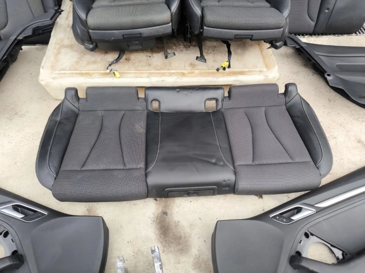 FOTEL FOTELE KOMPLET AUDI A3 8V 3-DRZWI SKÓRA+MATERIAŁ S LINE *2 !!!