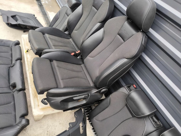 FOTEL FOTELE KOMPLET AUDI A3 8V 3-DRZWI SKÓRA+MATERIAŁ S LINE *2 !!!