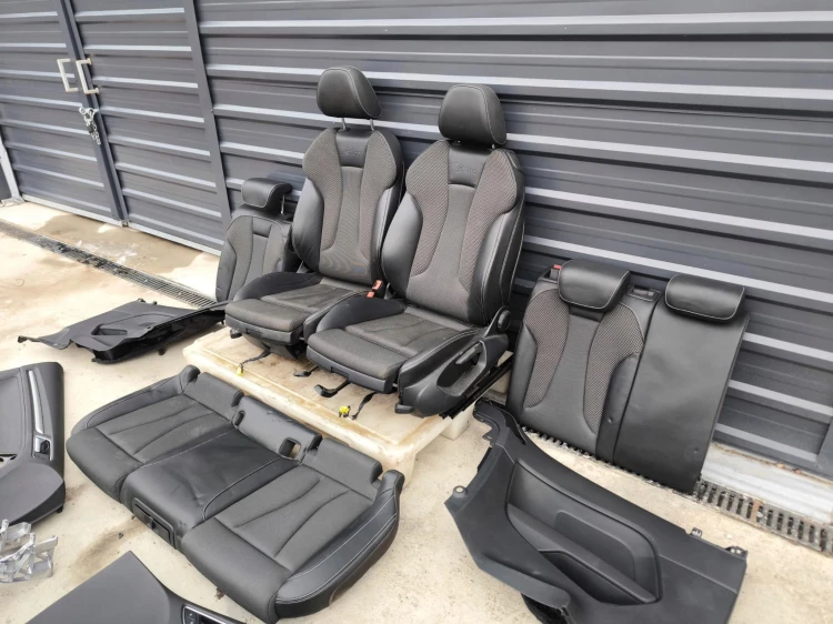 FOTEL FOTELE KOMPLET AUDI A3 8V 3-DRZWI SKÓRA+MATERIAŁ S LINE *2 !!!
