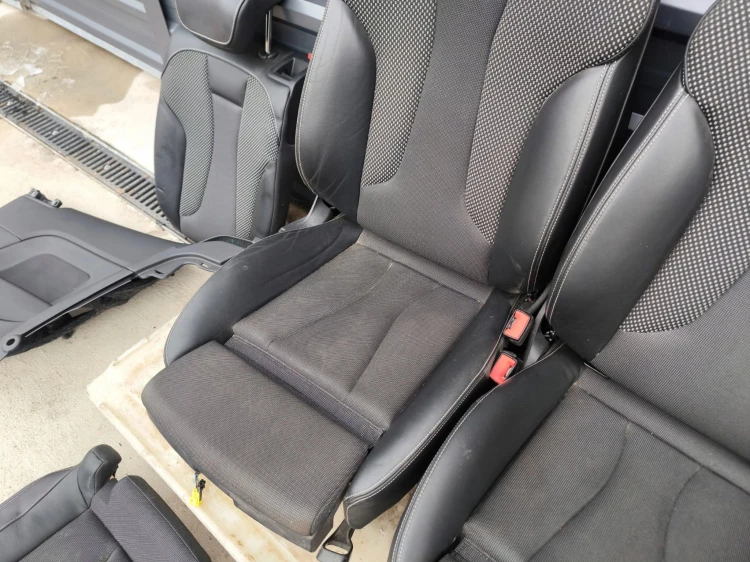 FOTEL FOTELE KOMPLET AUDI A3 8V 3-DRZWI SKÓRA+MATERIAŁ S LINE *2 !!!