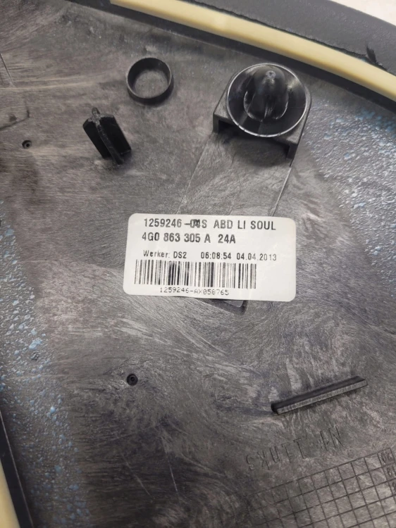 OSŁONA ZAŚLEPKA TUNELU LEWA AUDI A6 C7 4G0863305A