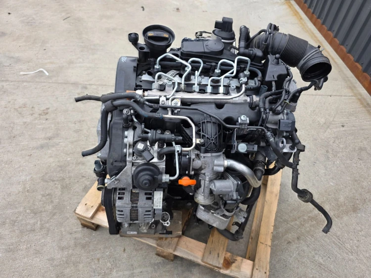 SILNIK KOMPLETNY AUDI VW SEAT SKODA 2.0 TDI CBD CBDC 144801 KM ORYGINAŁ !!!