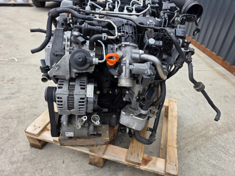 SILNIK KOMPLETNY AUDI VW SEAT SKODA 2.0 TDI CBD CBDC 144801 KM ORYGINAŁ !!!