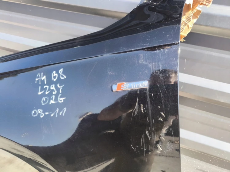 BŁOTNIK LEWY PRZÓD AUDI A4 B8 2008-2011 LZ9Y SEDAN AVANT KOMBI ORYGINAŁ