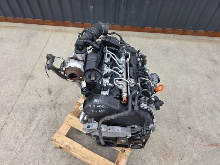 SILNIK KOMPLETNY AUDI VW SEAT SKODA 2.0 TDI CBD CBDC 144801 KM ORYGINAŁ !!!