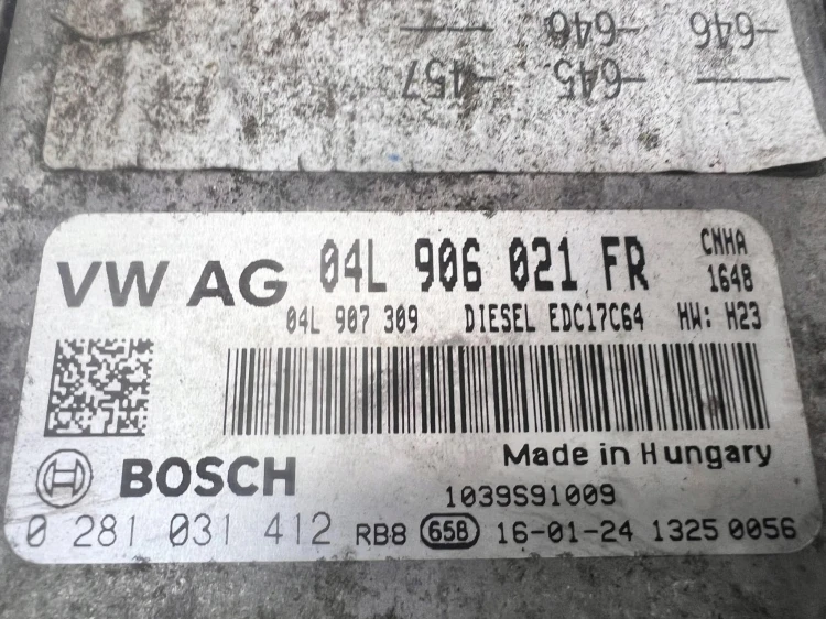 KOMPUTER STEROWNIK SILNIKA AUDI A6 C7 A7 2.0 TDI 04L906021FR 04L907309