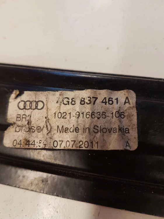 MECHANIZM SZYBY LEWY PRZÓD AUDI A7 4G8837461A