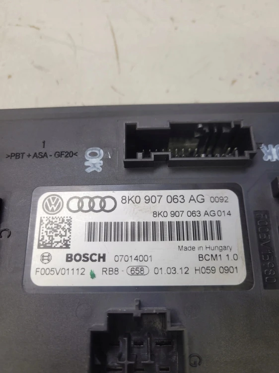 MODUŁ STEROWNIK KOMFORTU AUDI A4 B8 A5 8T Q5 8R 8K0907063AG