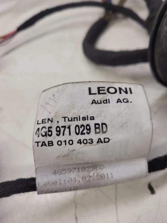 WIĄZKA DRZWI LEWY PRZÓD AUDI A6 C7 4G5971029BD