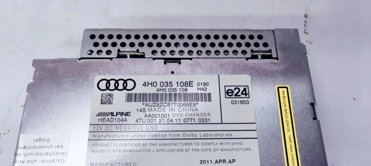 ZMIENIARKA PŁYT CD AUDI A6 C7 A8 D4 4H0035108E