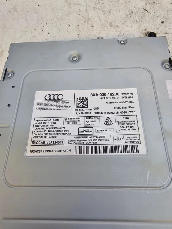 RADIO MULTIMEDIA MMI SD AUDI A1 8X LIFT 8XA035192A