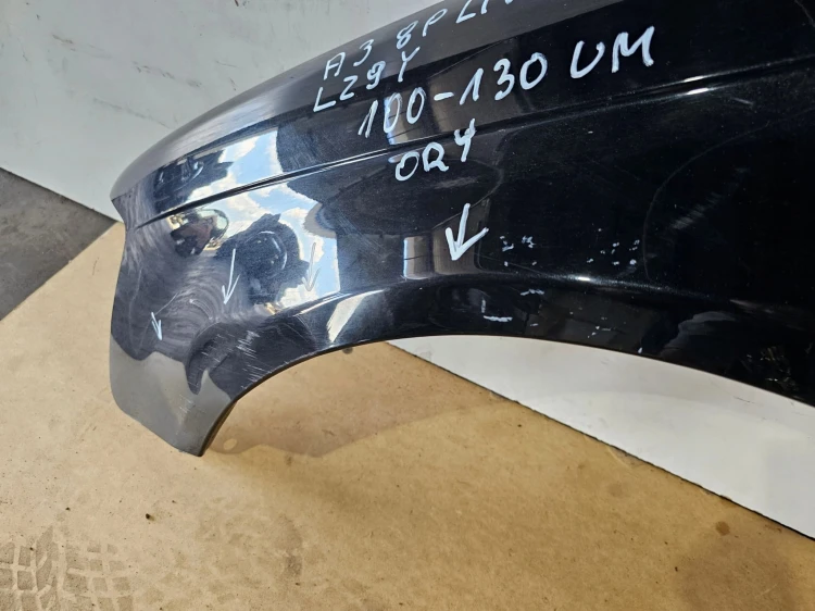 BŁOTNIK LEWY PRZÓD AUDI A3 8P LIFT 2008-2012 LZ9Y