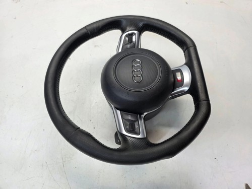 KIEROWNICA SKÓRA PIKOWANA ŚCIĘTA AUDI A3 8P A4 B7 TT 8J 8J0419091J KOMPLET